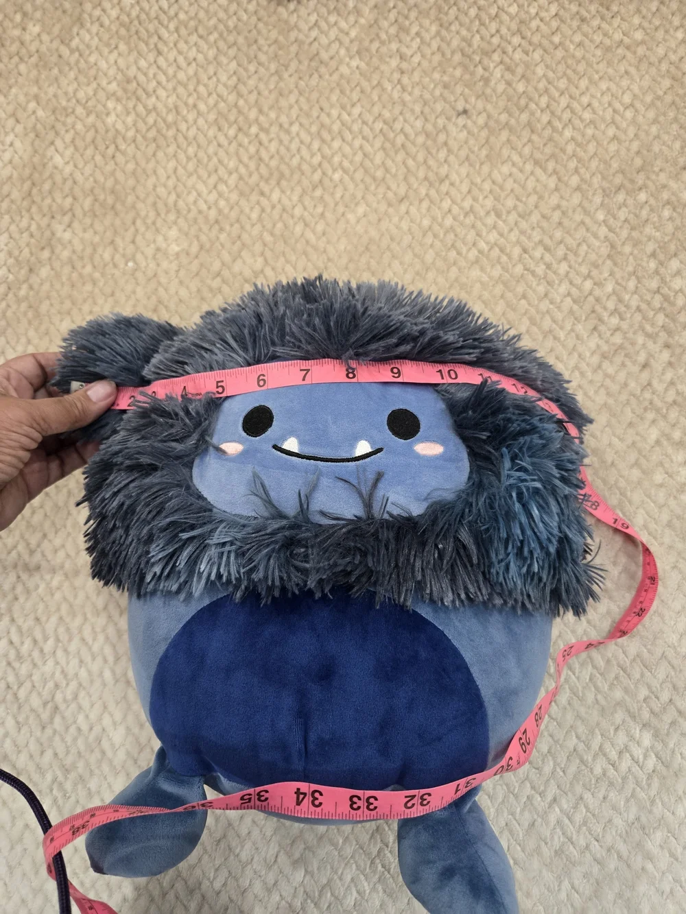 Original Squishmallows Dani Blue Furry Monster Plush Cute Stuffed Animal